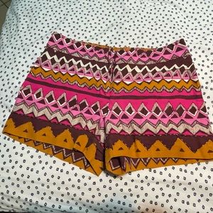 Loft tribal print shorts